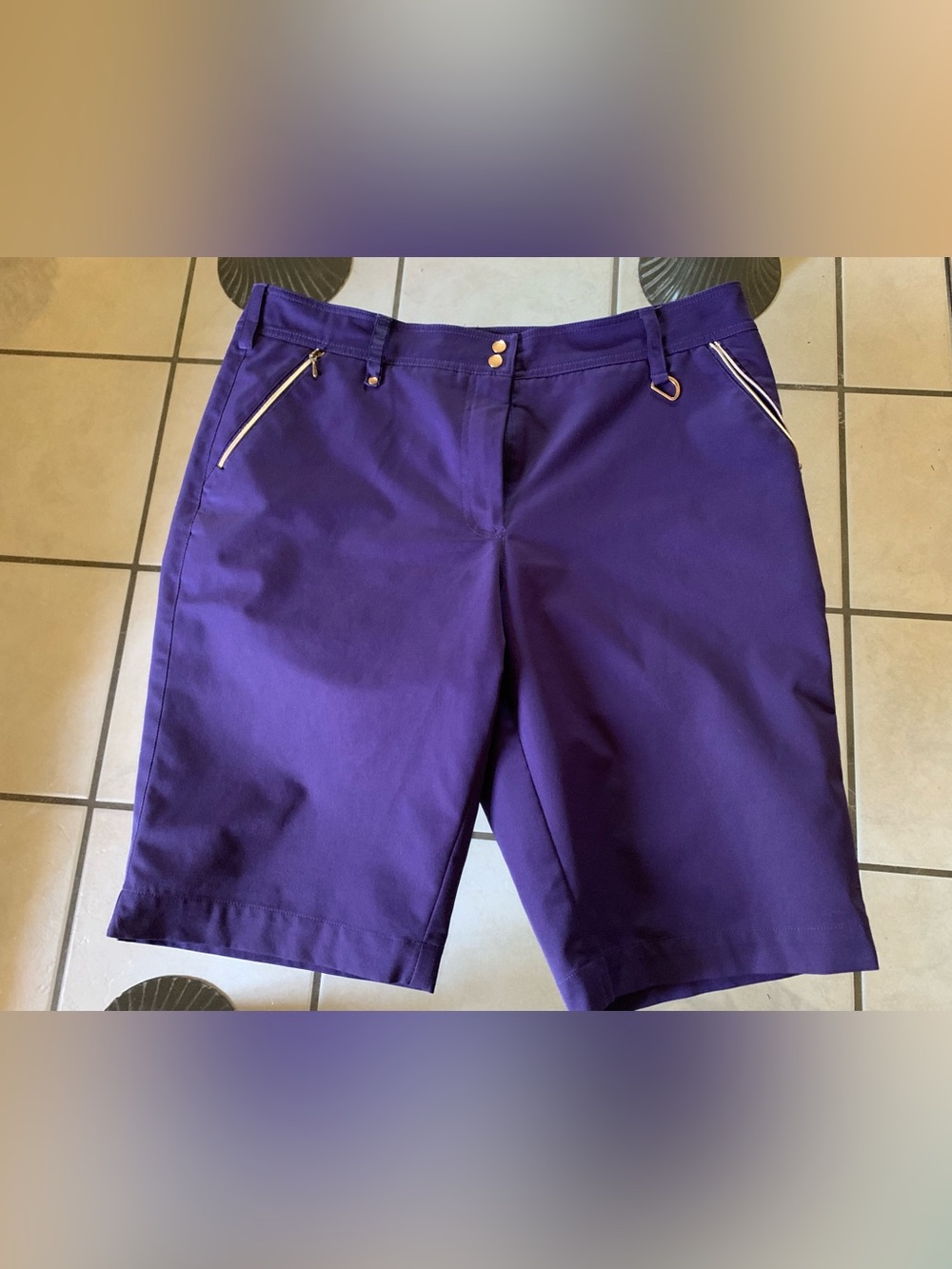 Purple Women's Golf Bermuda shorts from GGblue Luxe Sport
